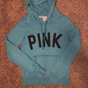 Baby blue PINK zip up